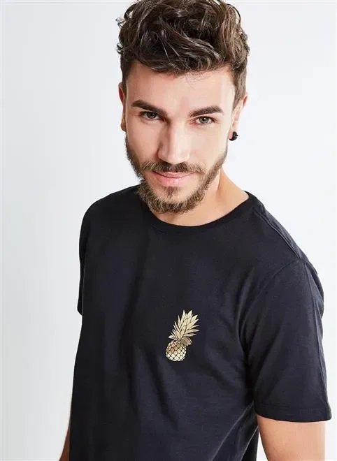 camiseta table abacaxi peito foil camiseta table abacaxi peito foil