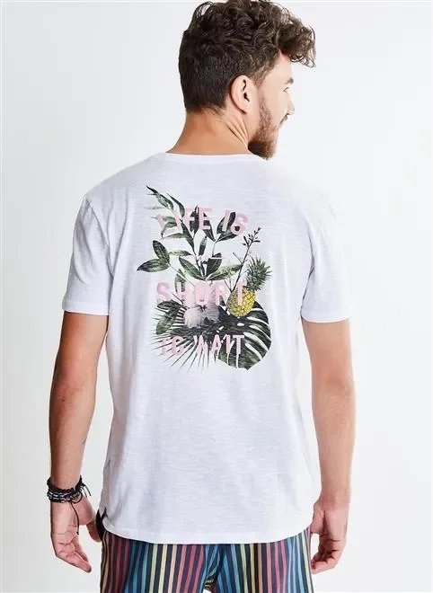 camiseta life is short folhagem camiseta life is short folhagem