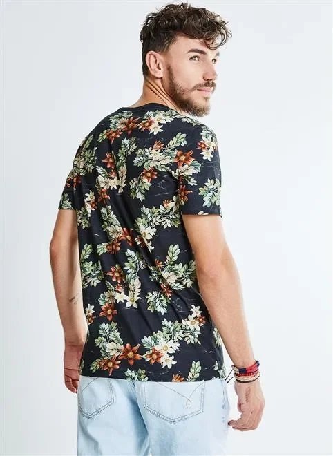 camiseta full folhagens flores camiseta full folhagens flores