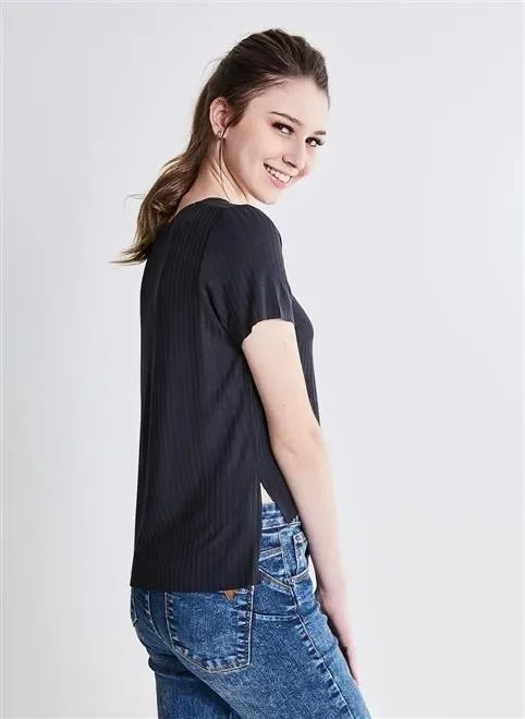 blusa solo rib canelada abert lat blusa solo rib canelada abert lat