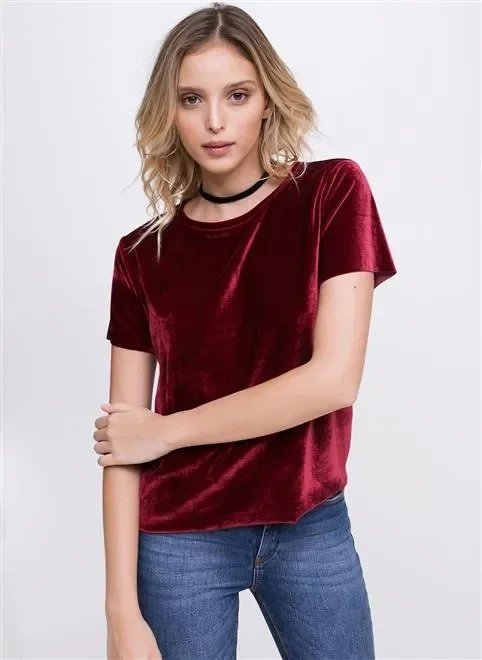 blusa solo mc veludo blusa solo mc veludo