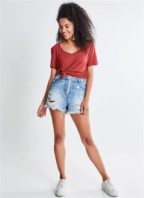 blusa solo decote v a fio blusa solo decote v a fio