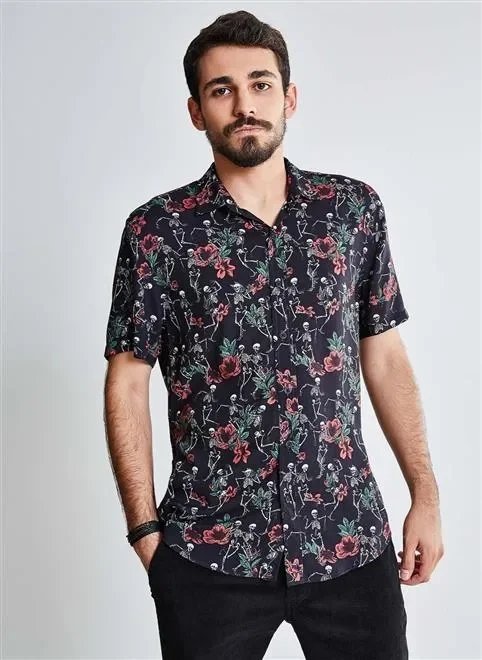 camisa mc full caveira flores camisa mc full caveira flores