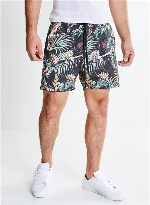 bermuda banho full calopsita preto bermuda banho full calopsita preto