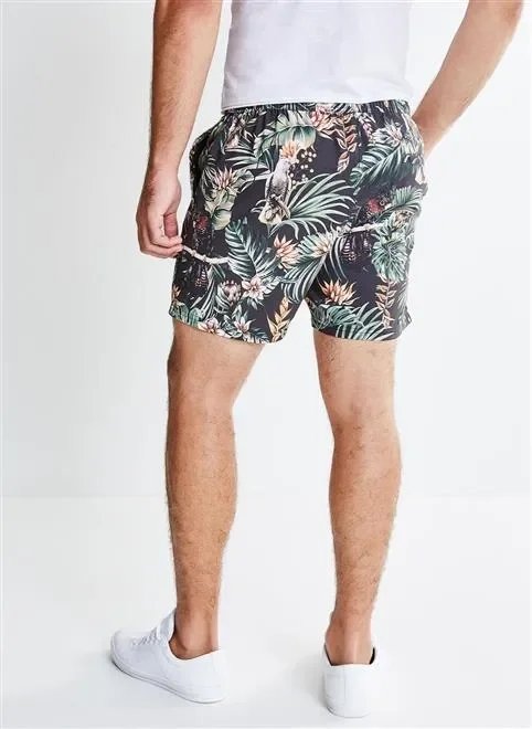 bermuda banho full calopsita preto bermuda banho full calopsita preto