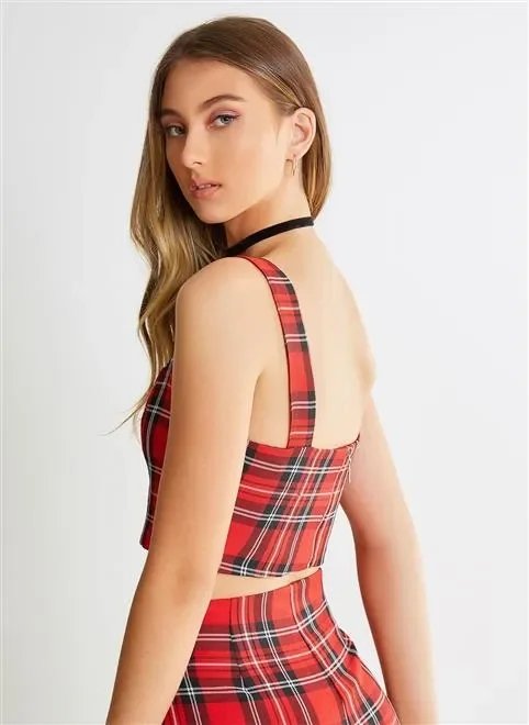 top xadrez vermelho top xadrez vermelho