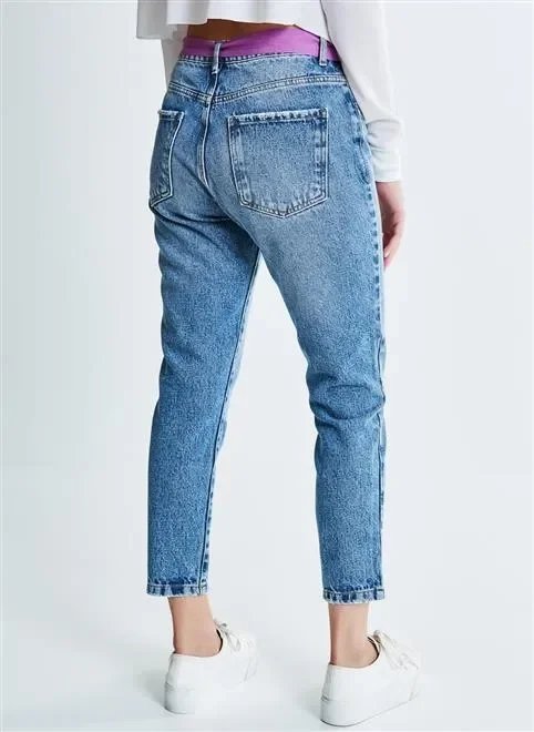 calça reta cm cinto lilas calça reta cm cinto lilas