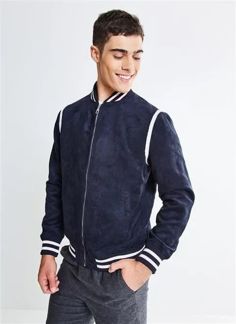 jaqueta em suede detalhes vies jaqueta em suede detalhes vies