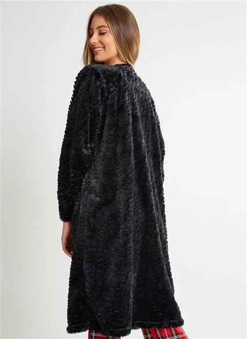 casaco longo pelinhos black casaco longo pelinhos black
