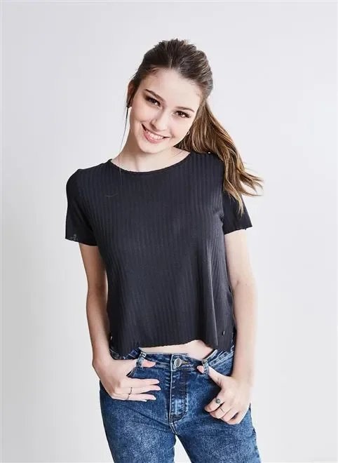 blusa solo rib canelada abert lat blusa solo rib canelada abert lat