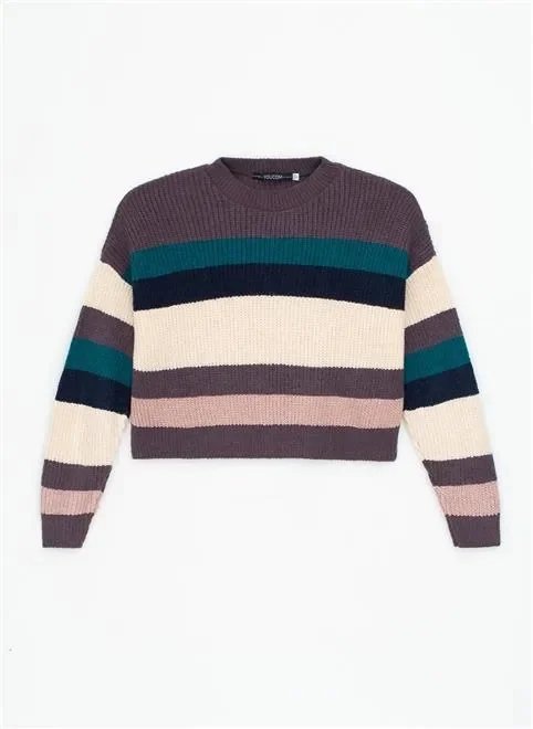 blusa listras chenile blusa listras chenile