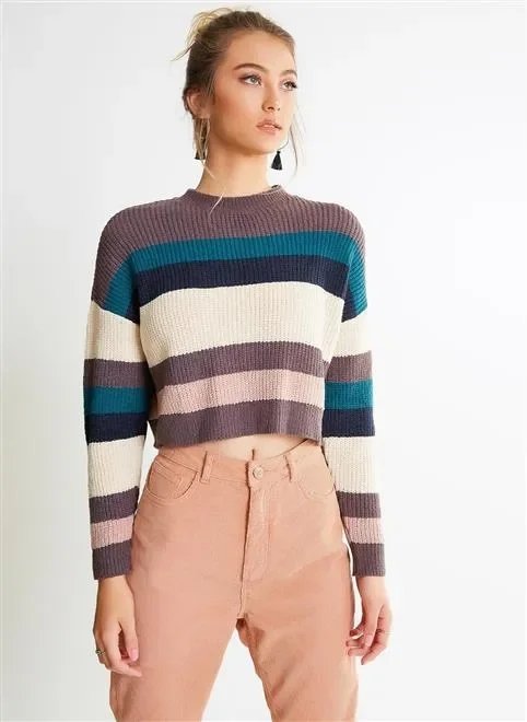 blusa listras chenile blusa listras chenile