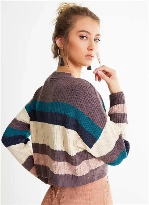 blusa listras chenile blusa listras chenile