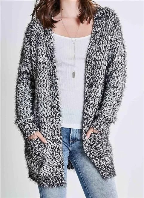 cardigan alongado com pelinhos cardigan alongado com pelinhos