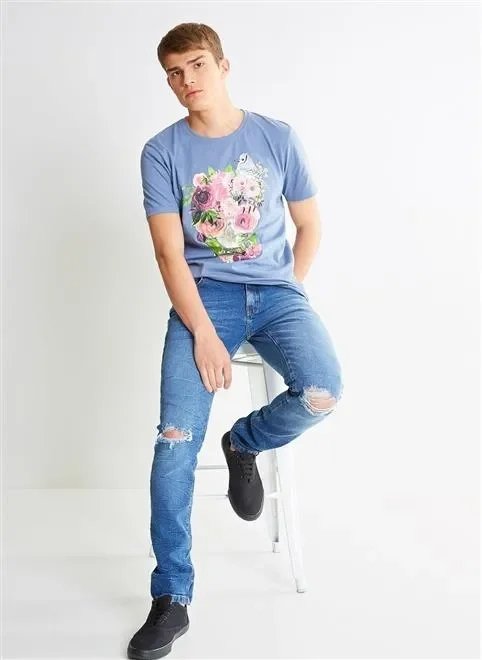 camiseta caveira floral camiseta caveira floral