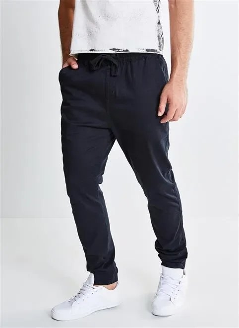 calça sarja jogger barra elástico calça sarja jogger barra elástico