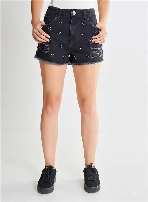 short regular cm com bordados short regular cm com bordados