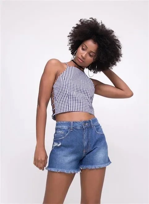 blusa cropped vichy blusa cropped vichy