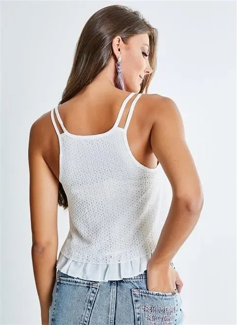 regata cropped com babado regata cropped com babado