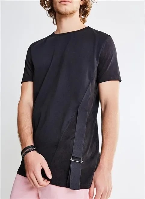 camiseta along recor suede fita camiseta along recor suede fita