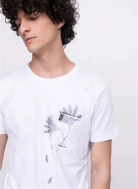 camiseta silk localizado folhagem no bol camiseta silk localizado folhagem no bol