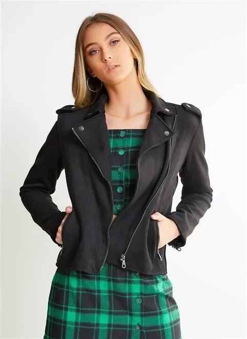 jaqueta suede básica jaqueta suede básica