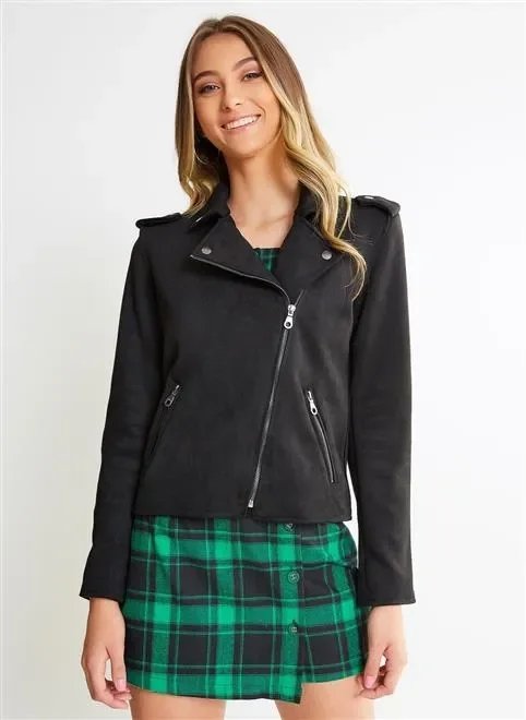 jaqueta suede básica jaqueta suede básica