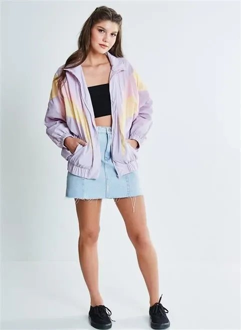 jaqueta de nylon anos 80 decote jaqueta de nylon anos 80 decote