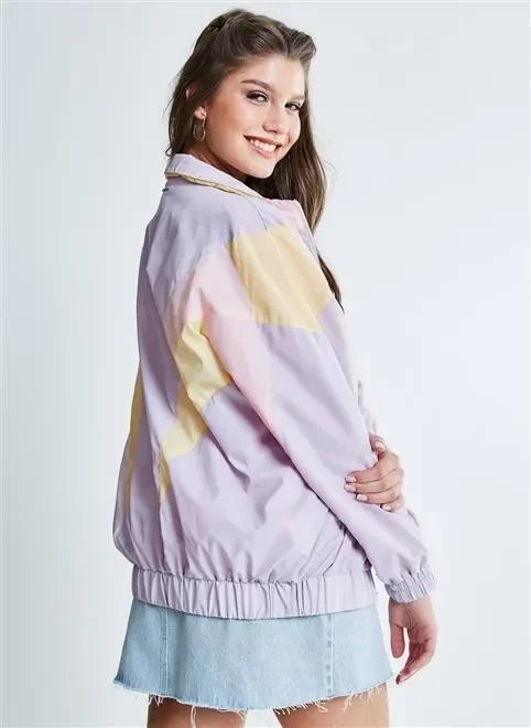 jaqueta de nylon anos 80 decote jaqueta de nylon anos 80 decote