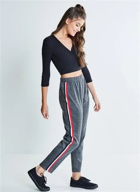 calça xadrez malha calça xadrez malha