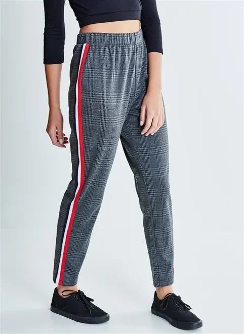 calça xadrez malha calça xadrez malha