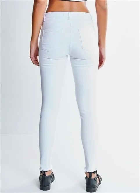 calça skinny ca branca botoes calça skinny ca branca botoes