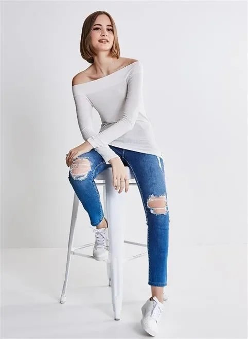 blusa solo ml ombro a ombro canelado blusa solo ml ombro a ombro canelado