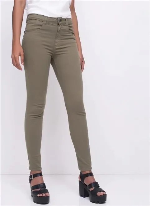 calça tb de sarja color push up calça tb de sarja color push up