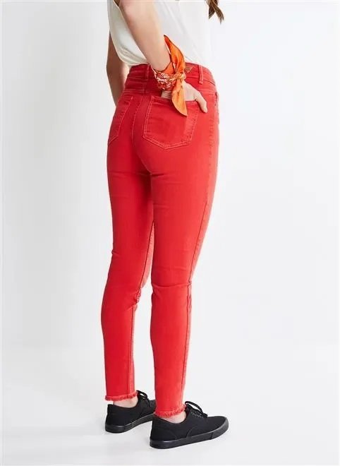 calça skinny ca vermelha calça skinny ca vermelha