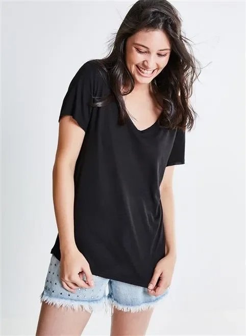 blusa solo decote v a fio blusa solo decote v a fio