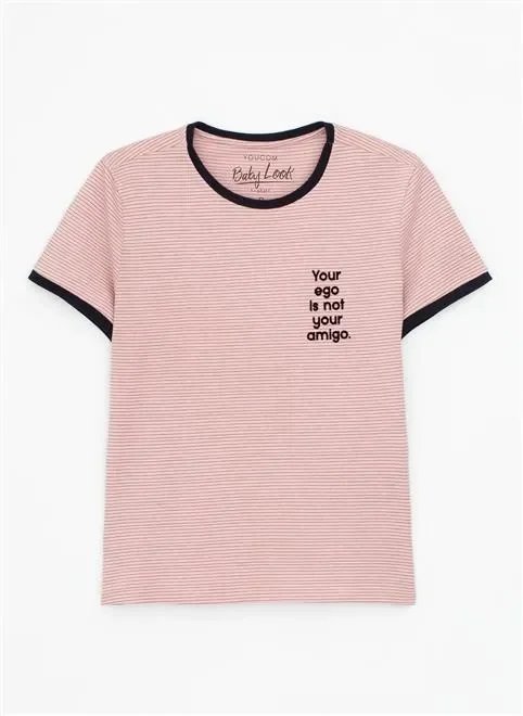 blusa tb listra your ego floc blusa tb listra your ego floc