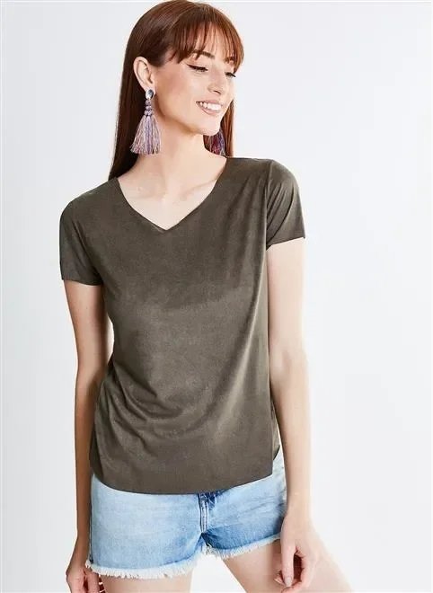 blusa solo mc regular sued blusa solo mc regular sued