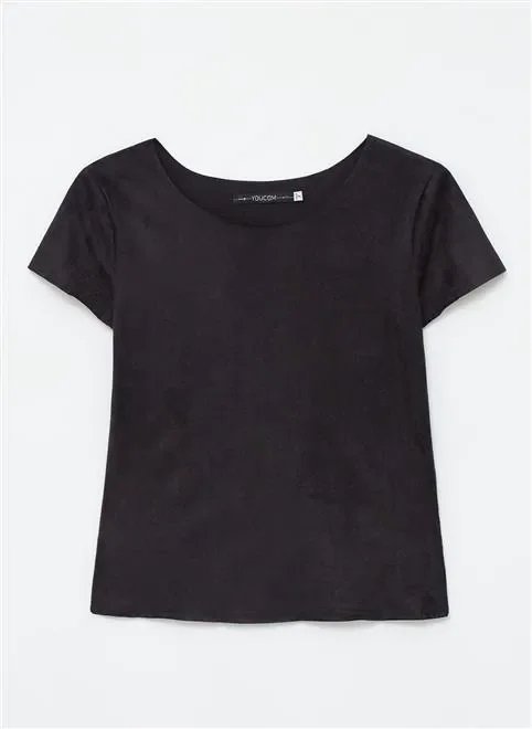 blusa solo mc regular sued blusa solo mc regular sued