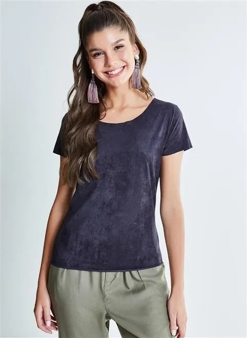 blusa solo mc regular sued blusa solo mc regular sued