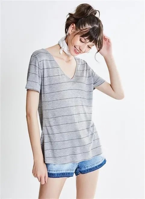 blusa básica listra lurex blusa básica listra lurex