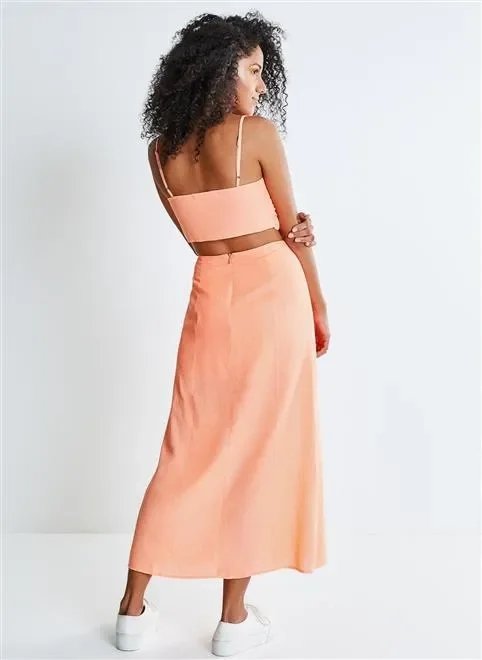 saia longao neon saia longao neon