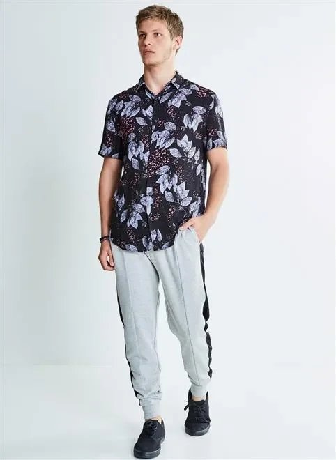 camisa mc estampada viscose camisa mc estampada viscose