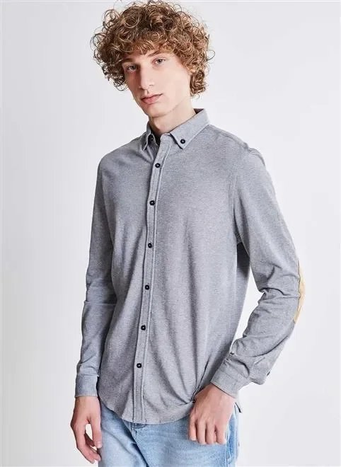 camisa ml com suede no cotovelo camisa ml com suede no cotovelo