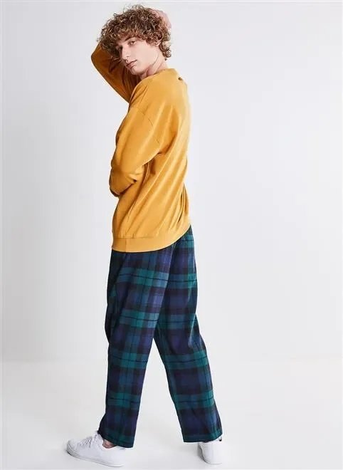 calça moletom xadrez cordao no cós calça moletom xadrez cordao no cós