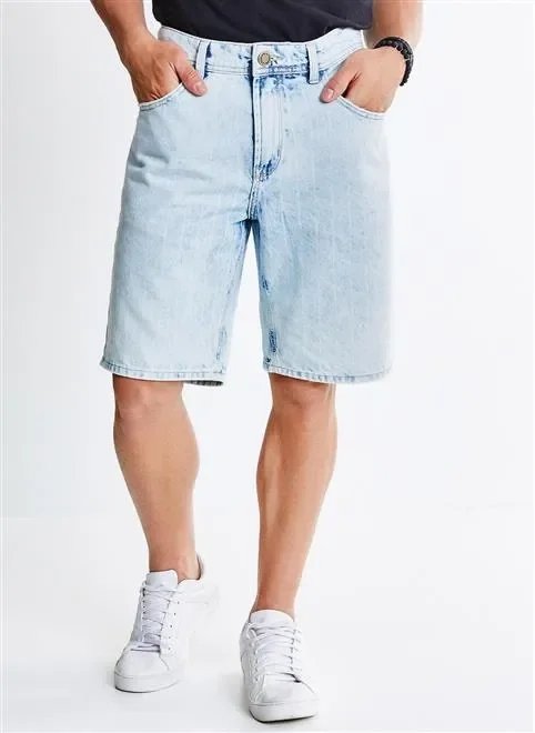 bermuda regular laser listras bermuda regular laser listras