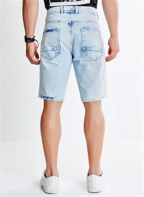 bermuda regular laser listras bermuda regular laser listras