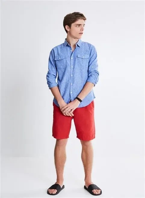 bermuda basica com cos elastico interno bermuda basica com cos elastico interno