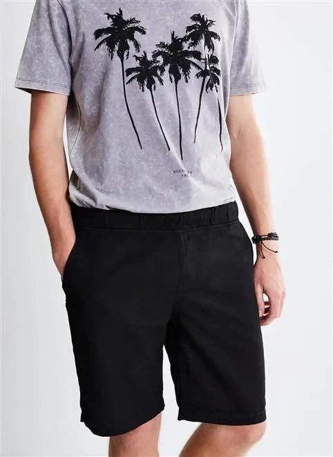 bermuda basica com cos elastico interno bermuda basica com cos elastico interno