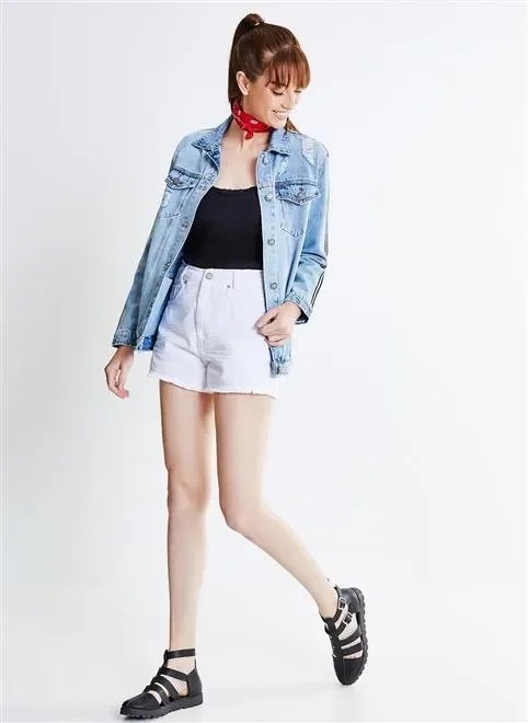 short mom branco short mom branco